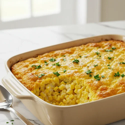 Classic & Easy Cracker Barrel Corn Casserole Recipe – Comforting & Simple
