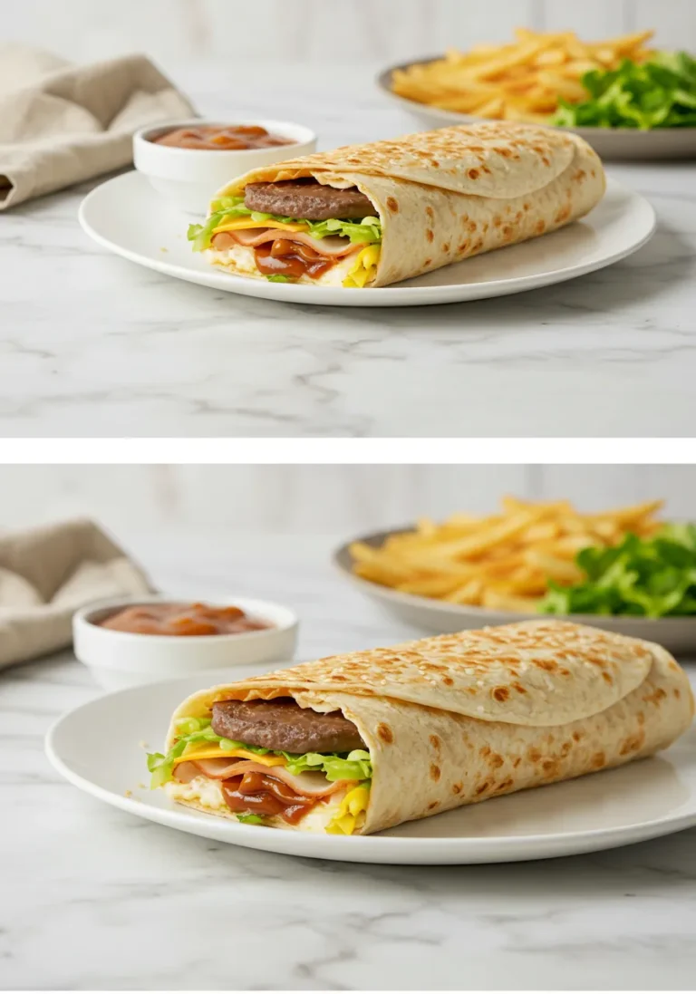 Two serving suggestions for Big Mac Wraps