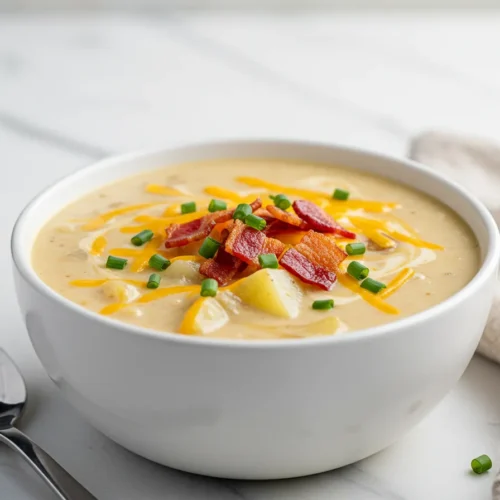 Creamy Copycat Outback Potato Soup Recipe – Easy & Comforting