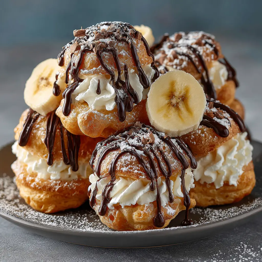 Banana Cream Puffs: The Ultimate Guide to Perfect Puffs 2 A close-up of the rich and smooth banana pastry cream filling in a bowl, ready to be piped into the choux shells.