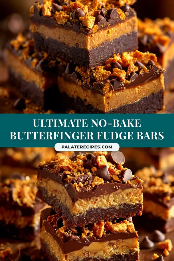 Butterfinger Fudge: The Easiest, Creamiest No-Fail Recipe 4 An overhead shot of decadent Butterfinger fudge cut into squares on a piece of parchment paper, showing the creamy texture and crunchy candy pieces.