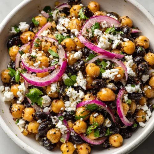 Chickpea and Black Bean Salad (The Easiest, Zestiest Recipe!)