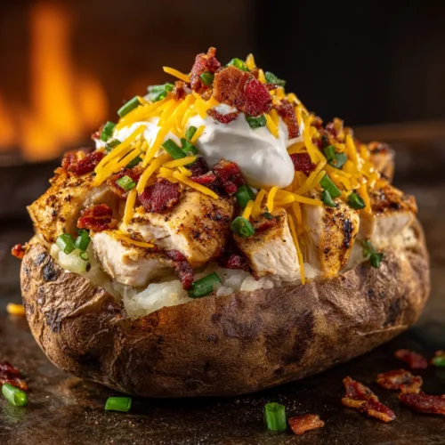 Chicken Bacon Ranch Baked Potatoes (The Ultimate Recipe)