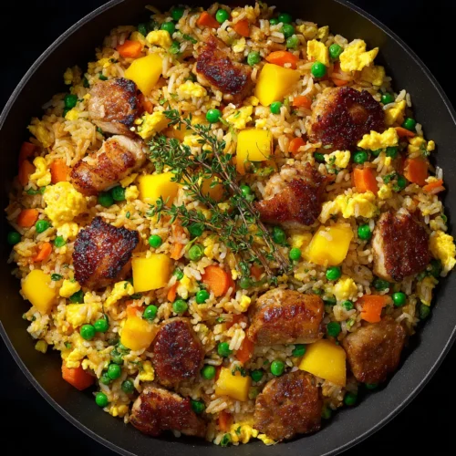 Mango Chicken Fried Rice (Better Than Takeout)