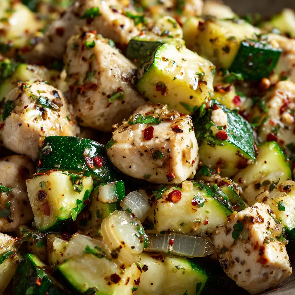 Baked Chicken and Zucchini: Your New Favorite Weeknight Meal 2 The ingredients for the one-pan chicken and zucchini arranged on a baking sheet before going into the oven.