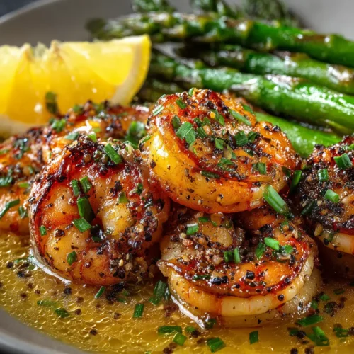 Lemon Garlic Shrimp and Asparagus (Easy One-Pan Recipe)
