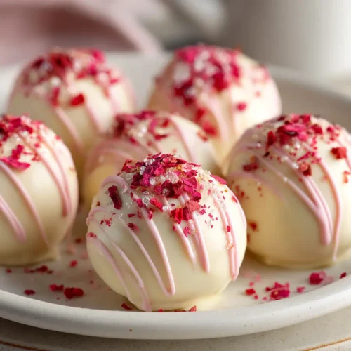 Strawberry Cheesecake Truffles (Easy No-Bake Recipe)