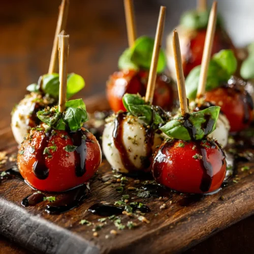 Mini Caprese Mozzarella Bites: The Perfect Party Appetizer