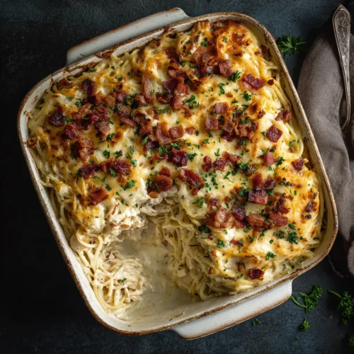 Chicken Spaghetti Bake: The Ultimate Cheesy & Creamy Recipe