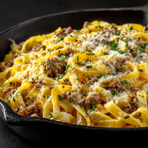 One-Pot Beef and Garlic Butter Pasta (The Ultimate 30-Minute Meal)