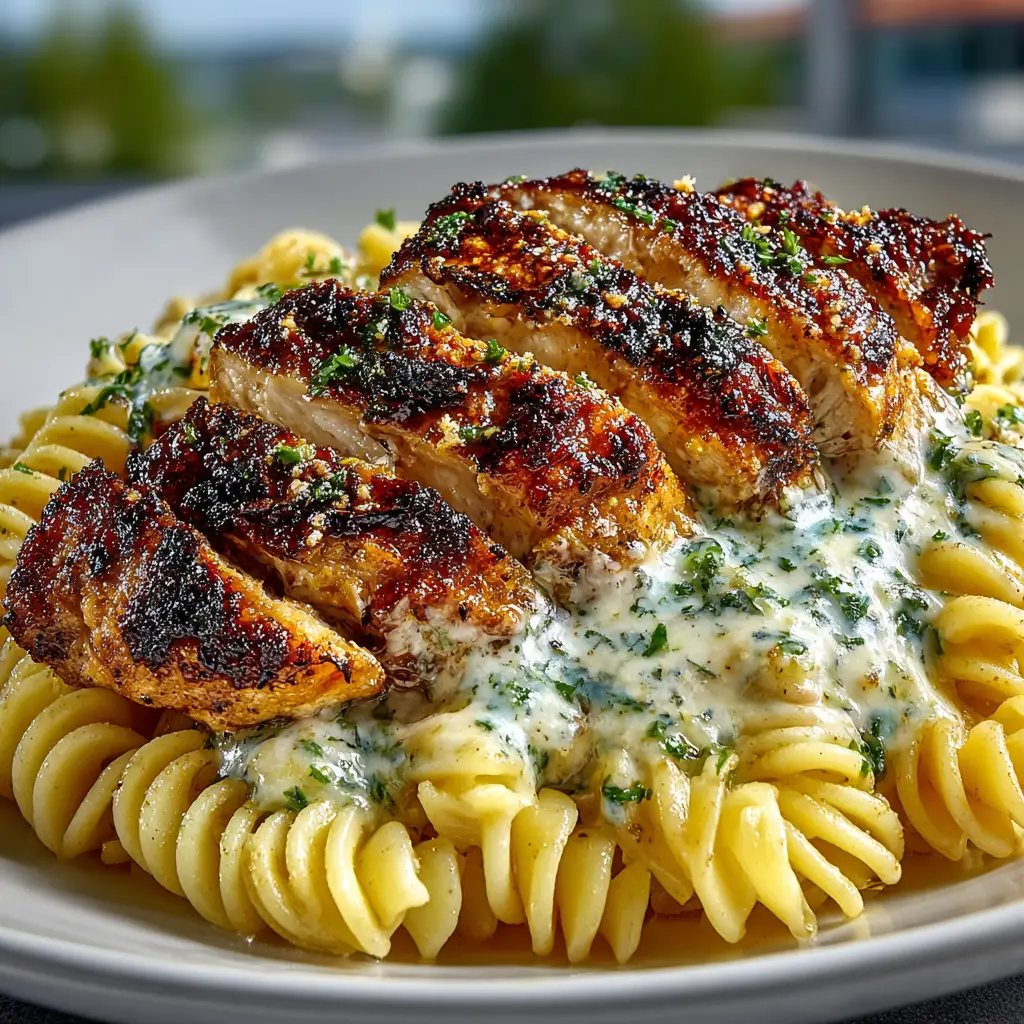 Creamy Garlic Butter Chicken: The Ultimate 30-Minute Meal 2 A close-up view of a fork lifting a piece of chicken from a plate of creamy garlic butter chicken, highlighting the dish's juicy texture.