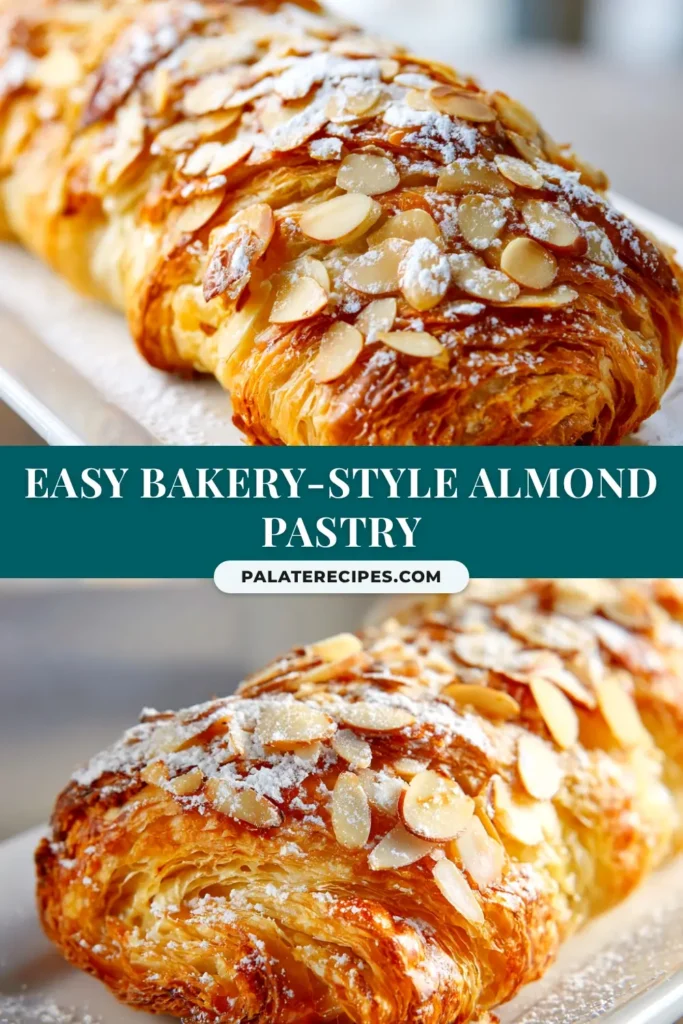 An easy Almond Puff Pastry recipe with flaky layers, rich almond filling, and a crunchy almond topping. A perfect quick dessert or breakfast treat.