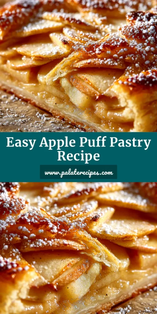 A beautiful golden-brown braided apple puff pastry shown on a white background. This easy recipe uses store-bought pastry for a flaky, delicious dessert.