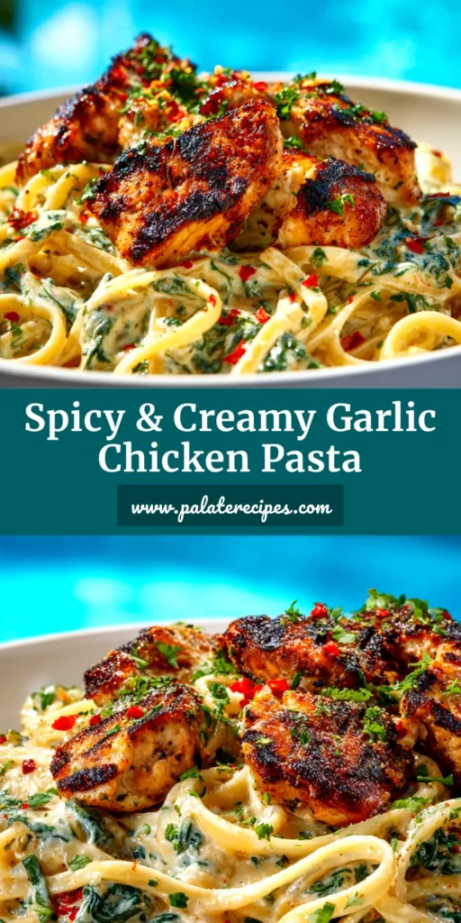 Garlic Butter Chicken Pasta: The Ultimate 30-Minute Recipe 4 A close-up shot of a white bowl filled with creamy garlic butter chicken pasta, garnished with fresh parsley and Parmesan cheese.