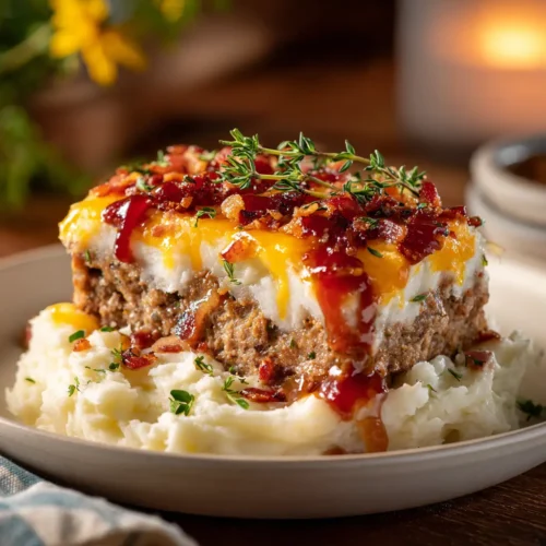 Cheesy Meatloaf with Mashed Potatoes: The Ultimate Comfort Meal