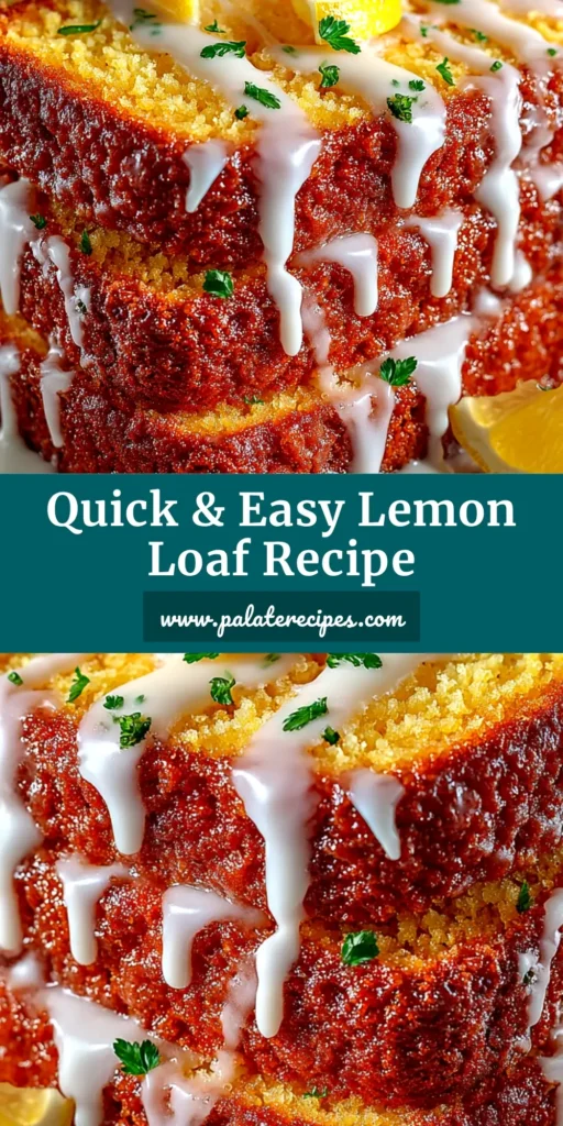 A beautiful slice of moist lemon loaf recipe with a thick white glaze dripping down the side, placed on a white plate. The perfect Starbucks copycat lemon loaf.