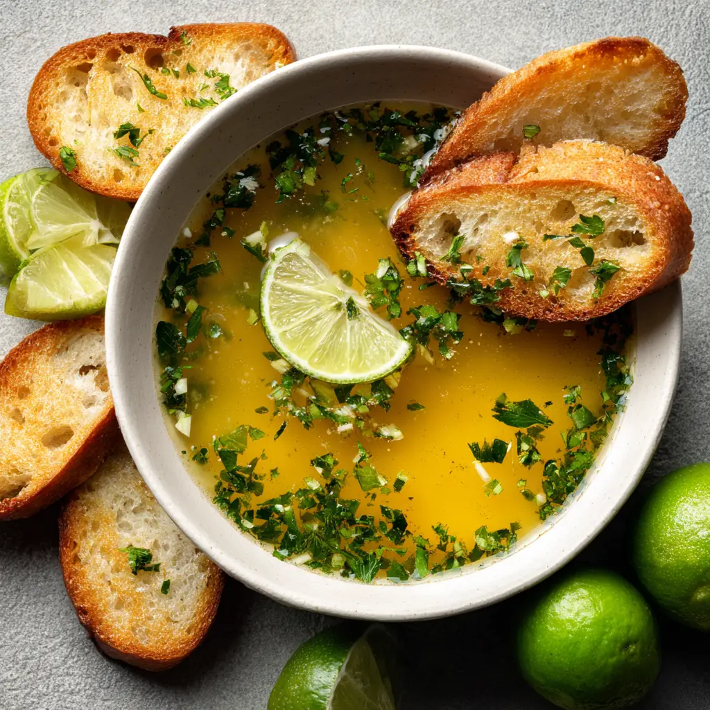 Mexican Garlic Soup (Sopa de Ajo): The Ultimate Authentic Recipe 2 A close-up shot focusing on the texture of the golden broth and poached egg in an authentic Mexican garlic soup.
