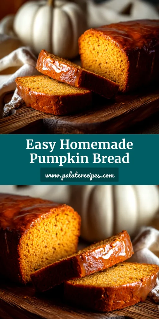 Pumpkin Bread Recipe (The Only One You'll Ever Need) 5 A beautiful hero shot of a perfectly baked loaf of moist pumpkin bread with a single slice cut, ready to be enjoyed. The best pumpkin bread recipe for fall baking.