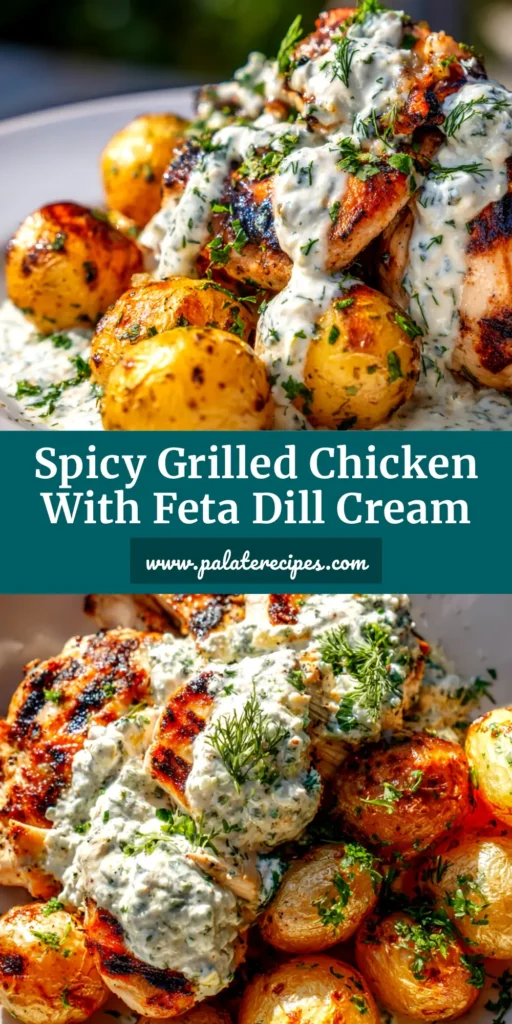 Spicy Yogurt Marinated Chicken: The Ultimate Guide to Juicy, Flavorful Chicken 4 A sharable pin image for Spicy Yogurt Marinated Chicken, showing perfectly grilled chicken with a text overlay.