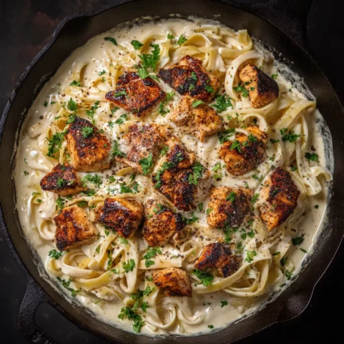 Home 1 Cajun Chicken Fettuccine Alfredo (The BEST Creamy Recipe!)