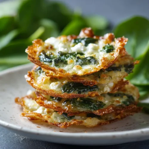 Home 13 Baked Spinach Feta Crisps (The Ultimate Crispy Snack)