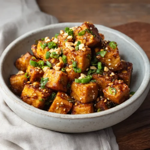 Honey Garlic Air Fryer Tofu (Better Than Takeout!)