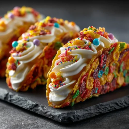 Home 4 Fruity Pebbles Cheesecake Tacos (The Ultimate Viral Dessert)