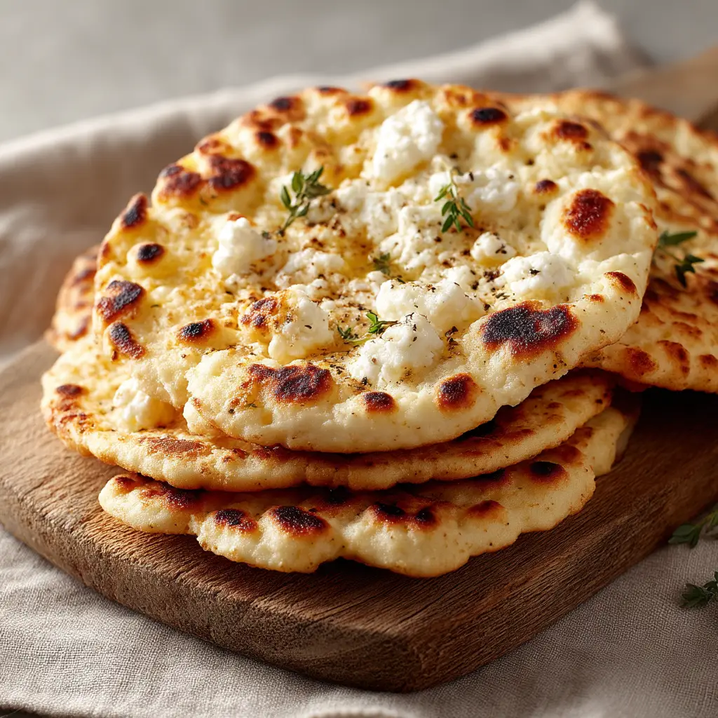 Cottage Cheese Flatbread (Viral 2-Ingredient Recipe!) 3 A close-up of the flexible texture of the high-protein cottage cheese flatbread, perfect for making healthy wraps.