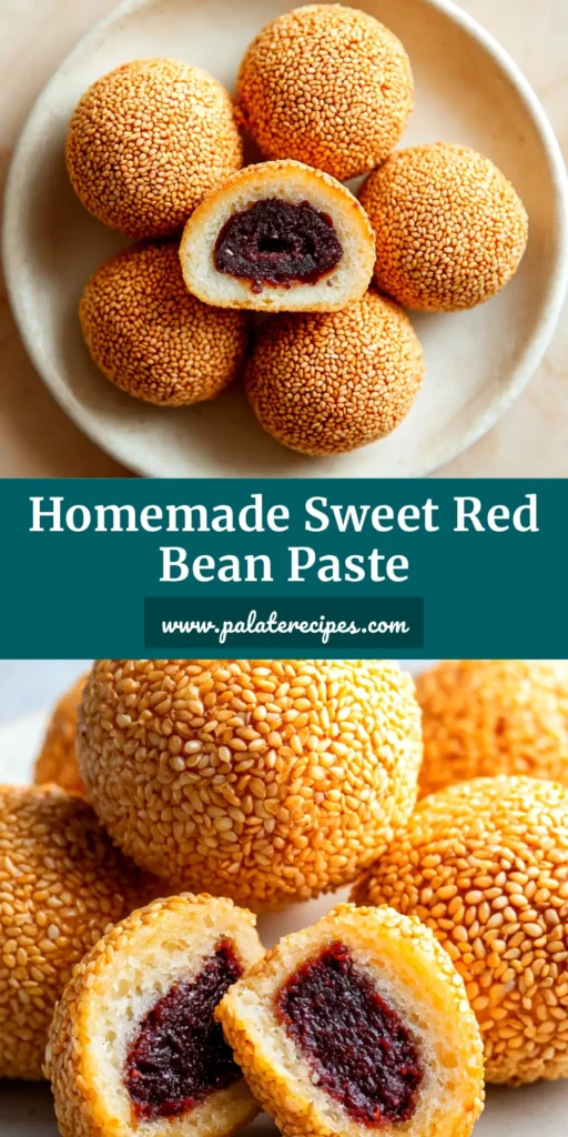Red Bean Paste Recipe (Anko): A Step-by-Step Guide 4 A beautiful bowl of smooth, homemade red bean paste made with this easy Red Bean Paste Recipe (Anko), ready to be used in delicious desserts.