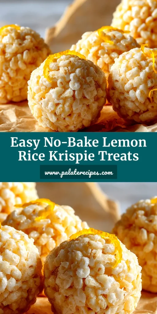 Lemon Rice Krispie Treats (Gooey & Zesty!) 4 A stack of gooey Lemon Rice Krispie Treats with fresh lemon zest on top, shown on a white plate.