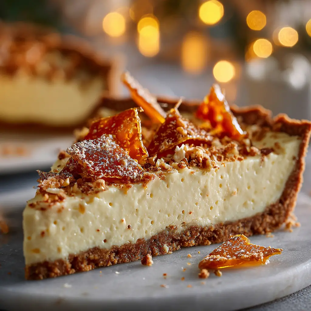 Eggnog Crème Tart: The Ultimate Holiday Dessert Recipe 2 A close-up view of the Eggnog Crème Tart filling being poured into the pre-baked shortbread crust before baking.