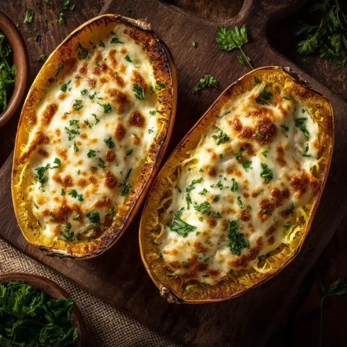 Spaghetti Squash Alfredo (Creamy & Foolproof Recipe)