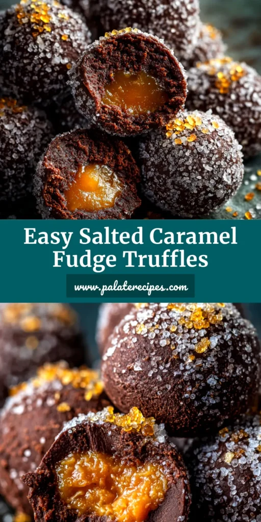 Salted Caramel Truffles: The Ultimate Guide to Decadent Homemade Treats 5 A beautiful overhead shot of homemade salted caramel truffles, some coated in cocoa powder and some drizzled with caramel, arranged on a rustic wooden board.
