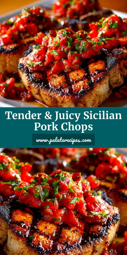 Sicilian Pork Chops: Crispy, Juicy, and Easy 4 A platter of golden-brown, crispy Sicilian Pork Chops, garnished with fresh parsley and lemon wedges, ready to be served.