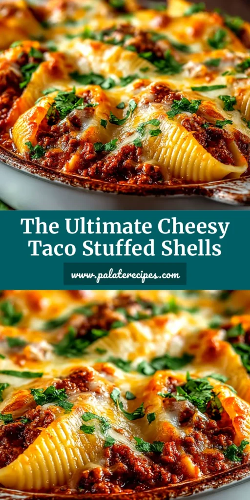 A pan of delicious taco stuffed shells, baked to perfection with melted cheese and fresh cilantro. The ultimate easy weeknight dinner idea.