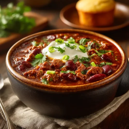 Home 3 Slow Cooker Texas Style Chili (No Beans!)