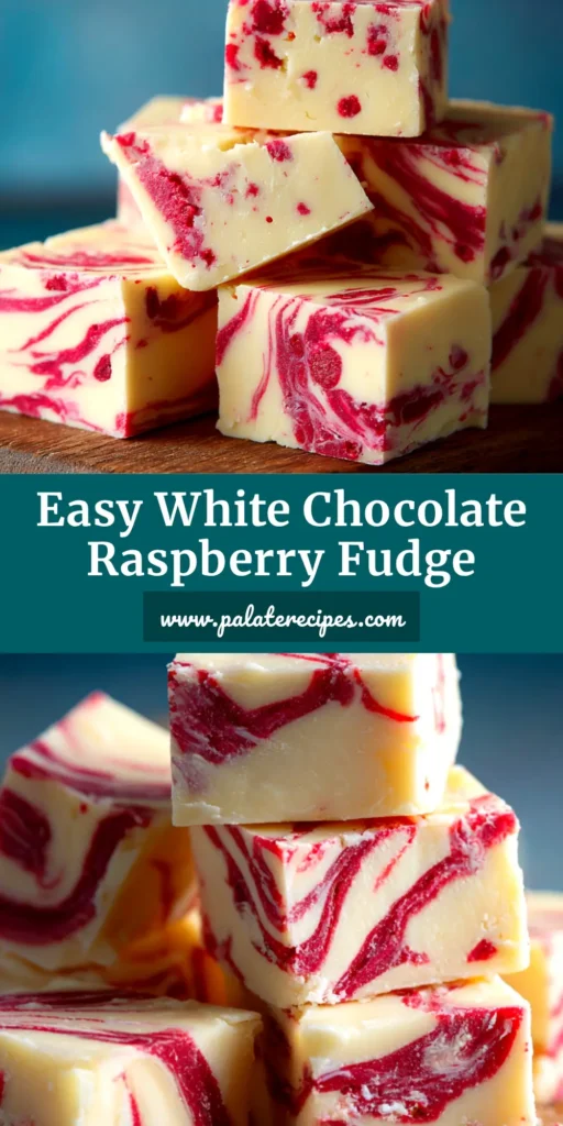 An overhead shot of perfectly cut squares of white chocolate raspberry fudge arranged neatly on a serving platter, ready to be shared.