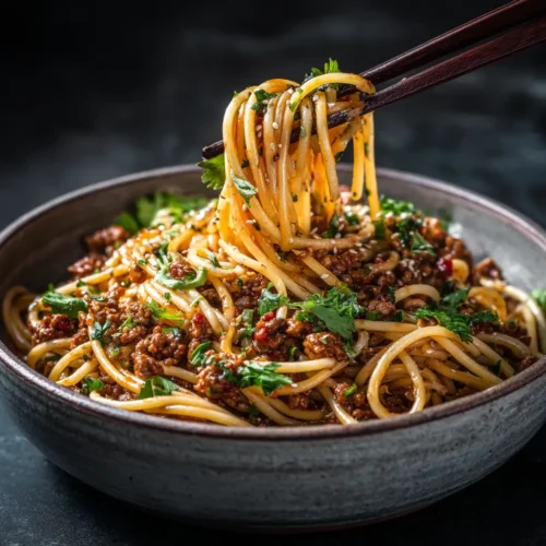 Asian Ground Beef Spaghetti (The Ultimate 30-Minute Recipe!)