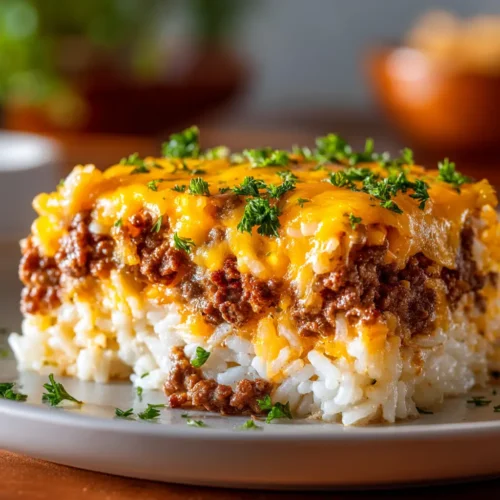 Ground Beef and Rice Casserole (Without Soup!)