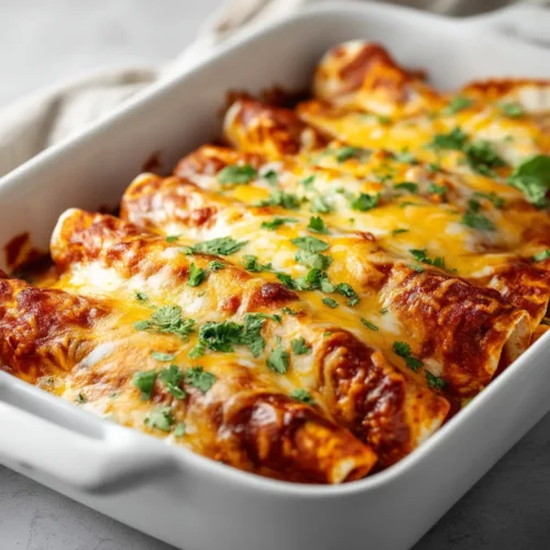 The Best Cheesy Chicken Enchiladas