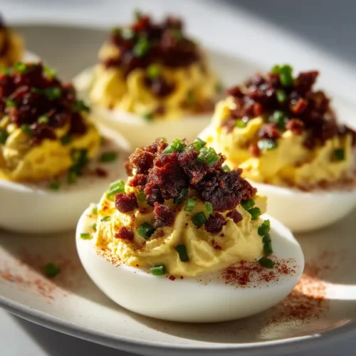 Home 9 The Ultimate Crispy Beef Bacon Deviled Eggs Recipe