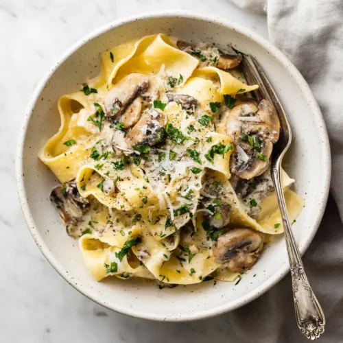 Creamy Mushroom Pappardelle