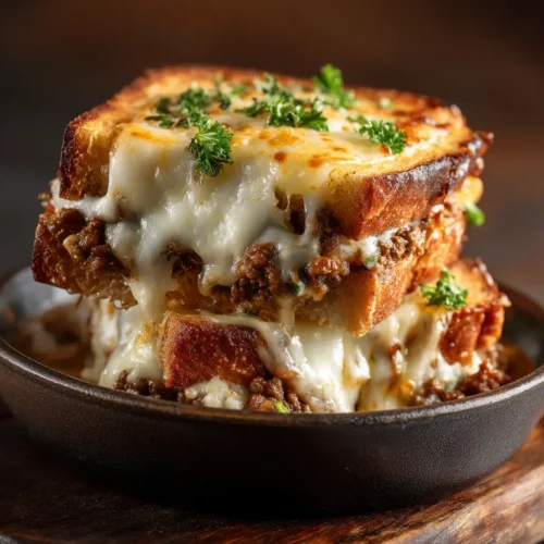 Home 2 The Ultimate Cheesy Ground Beef Melt Casserole
