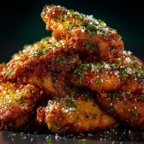 Home 1 Crispy Baked Garlic Parmesan Chicken Wings