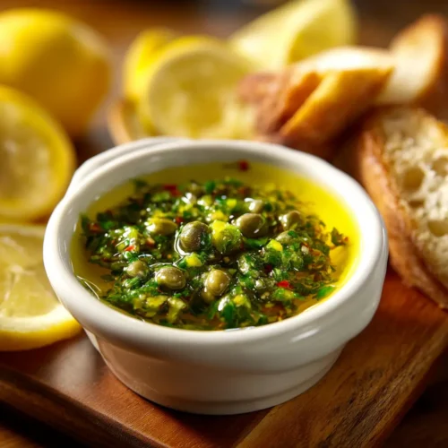 Vibrant Lemon Caper Sauce