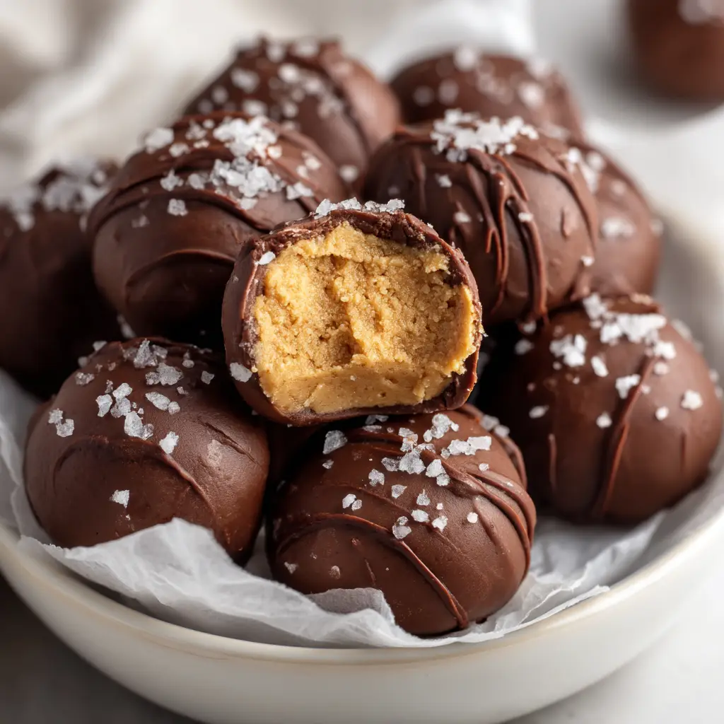 Frozen Peanut Butter Greek Yogurt Bites (The Perfect Healthy Treat!) 2 A lifestyle shot of Frozen Peanut Butter Greek Yogurt Bites being prepared, with a bowl of the yogurt mixture and a piping bag.