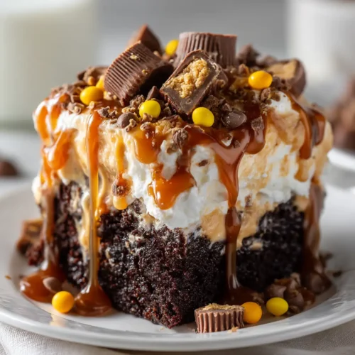 Home 6 Chocolate Peanut Butter Poke Cake (The Ultimate Recipe)