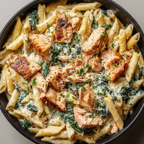 Creamy Salmon Spinach Pasta: A 30-Minute Skillet Masterpiece