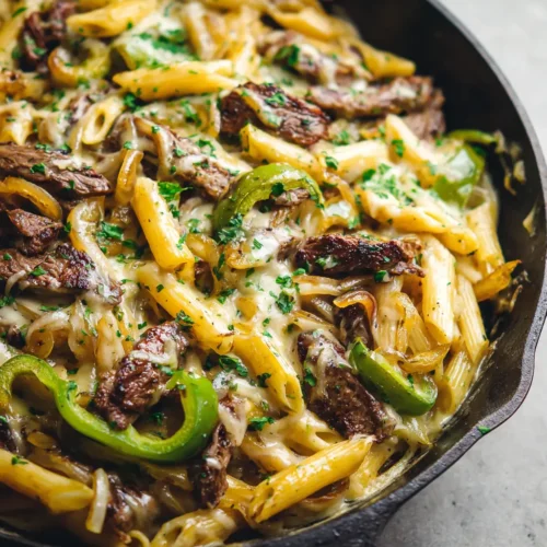 Philly Cheesesteak Pasta: The Ultimate Skillet Comfort Food