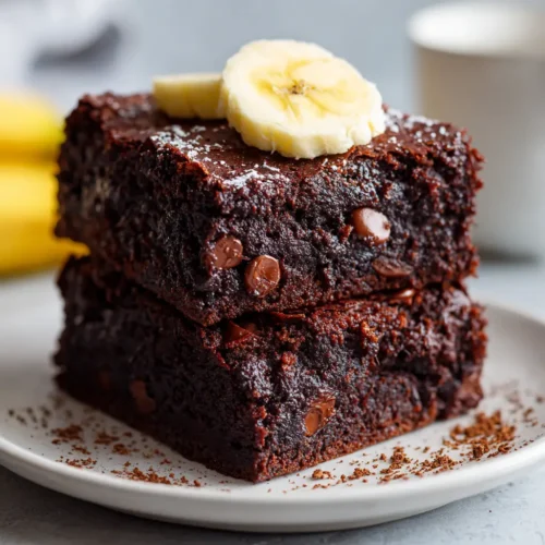 Home 6 3-Ingredient Banana Brownies (The Easiest Fudgy Treat!)